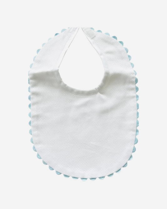 Initial Scalloped Bib