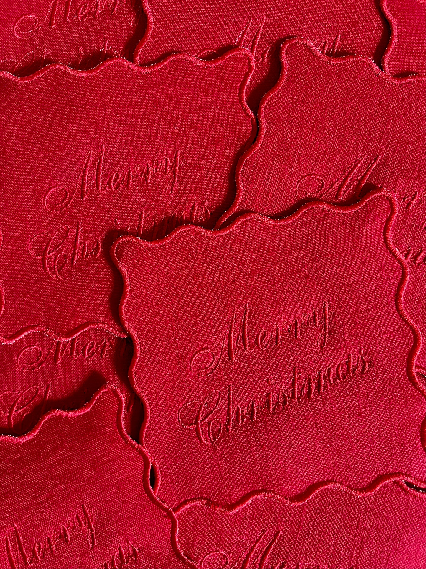 MERRY CHRISTMAS CURSIVE COCKTAIL NAPKINS