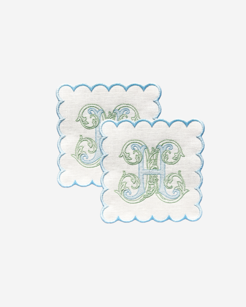 Heirloom Monogrammed Cocktail Napkins