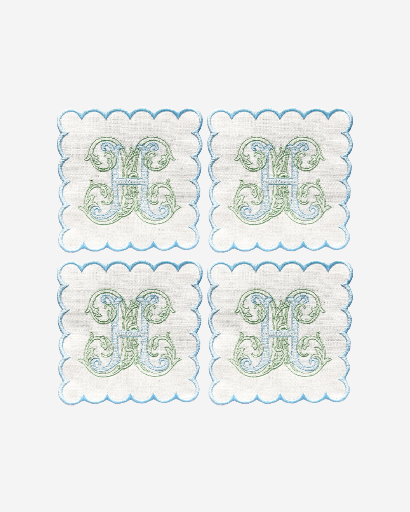 Heirloom Monogrammed Cocktail Napkins