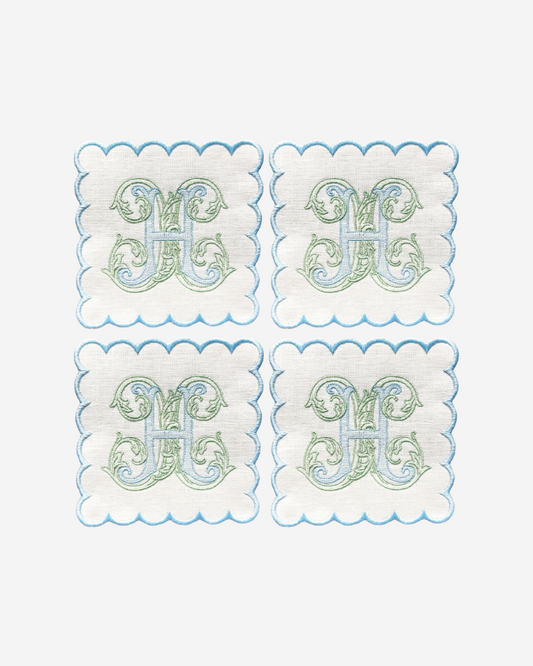 Heirloom Monogrammed Cocktail Napkins