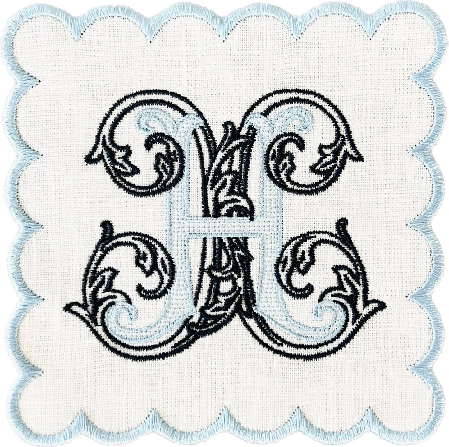 Heirloom Monogrammed Cocktail Napkins
