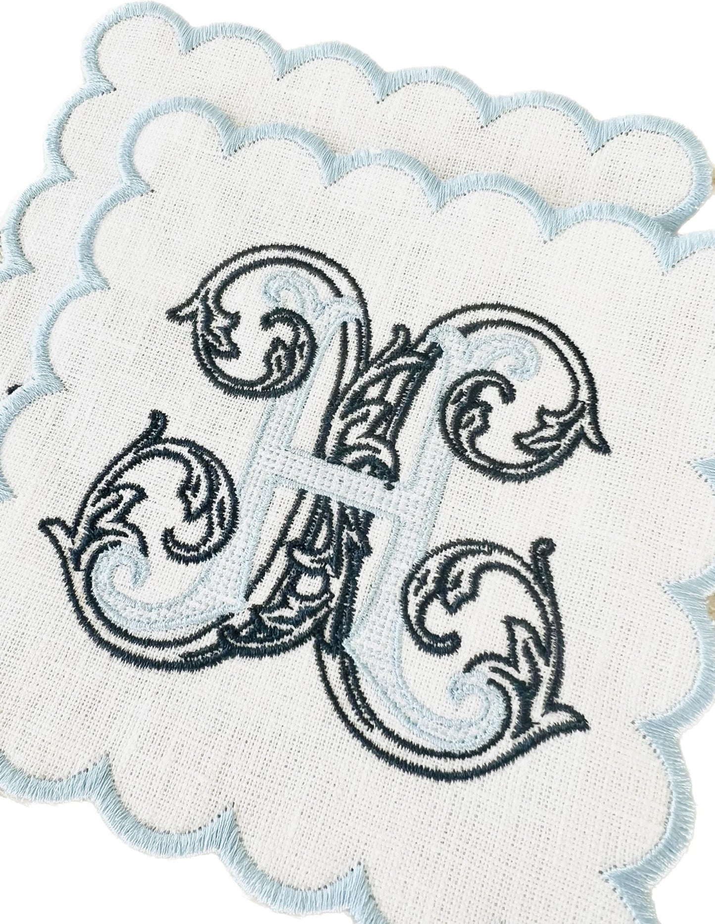 Heirloom Monogrammed Cocktail Napkins