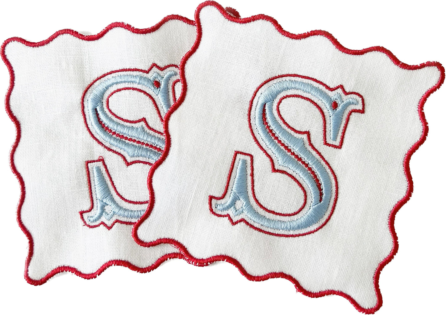 Initial Monogrammed Cocktail Napkins
