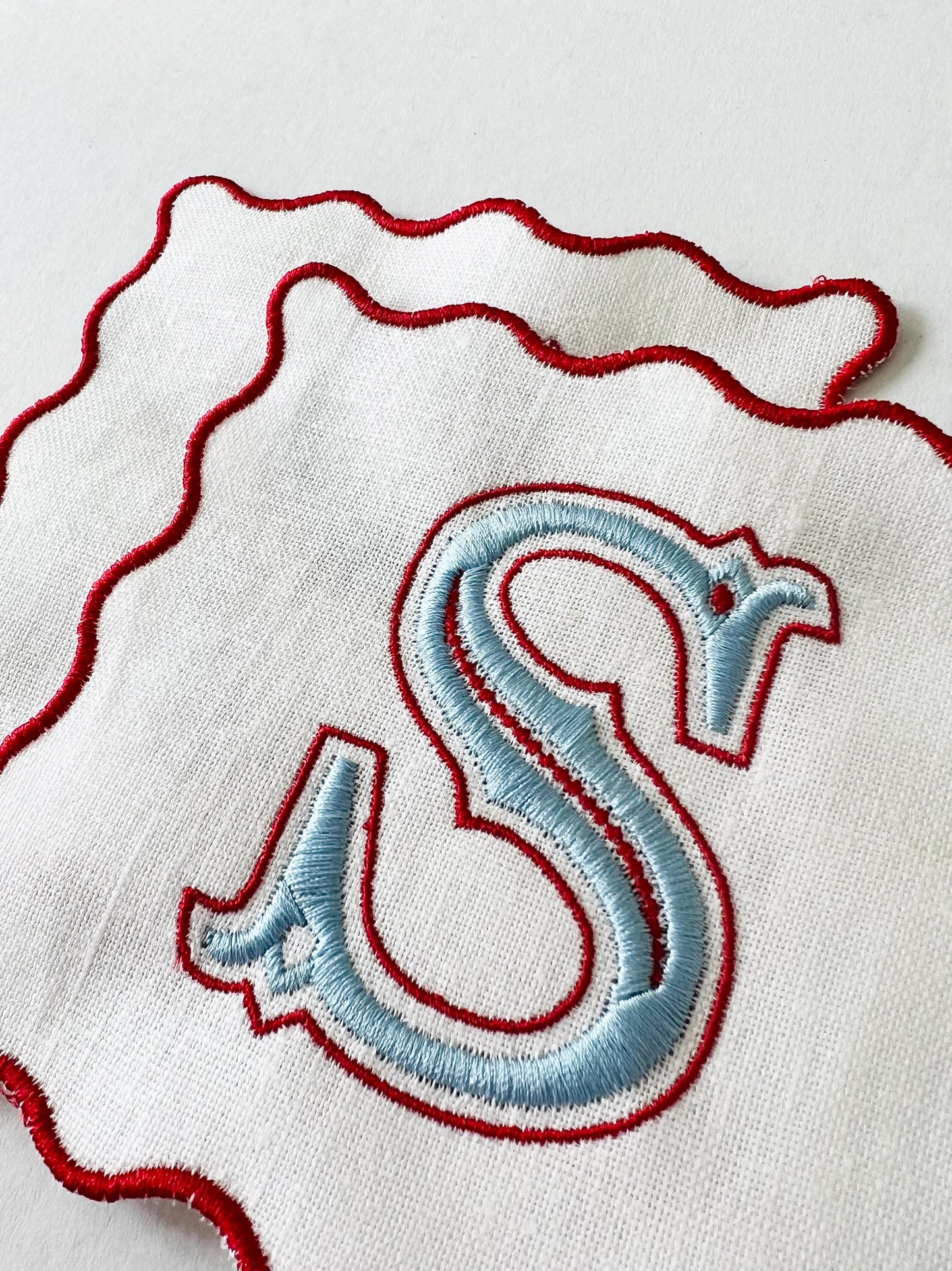 Initial Monogrammed Cocktail Napkins