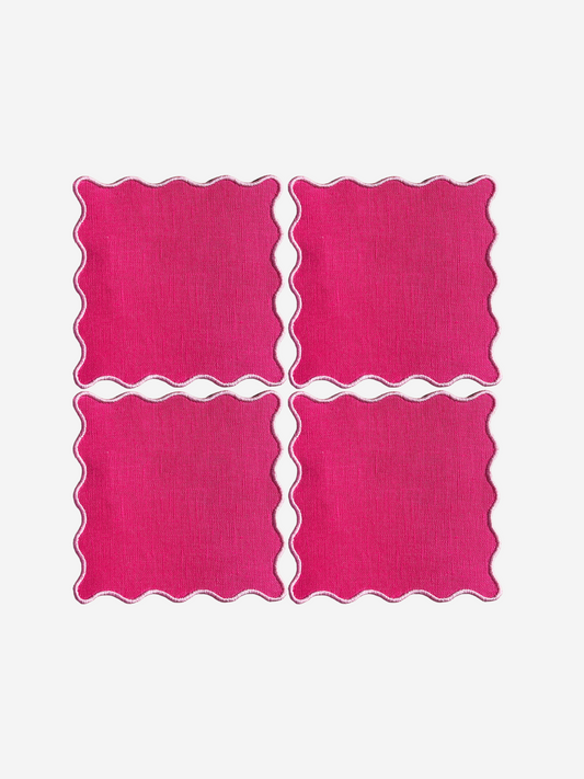 Pink on Pink Cocktail Napkins