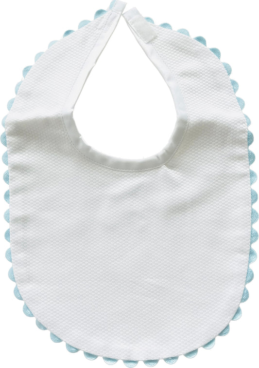 Initial Scalloped Bib