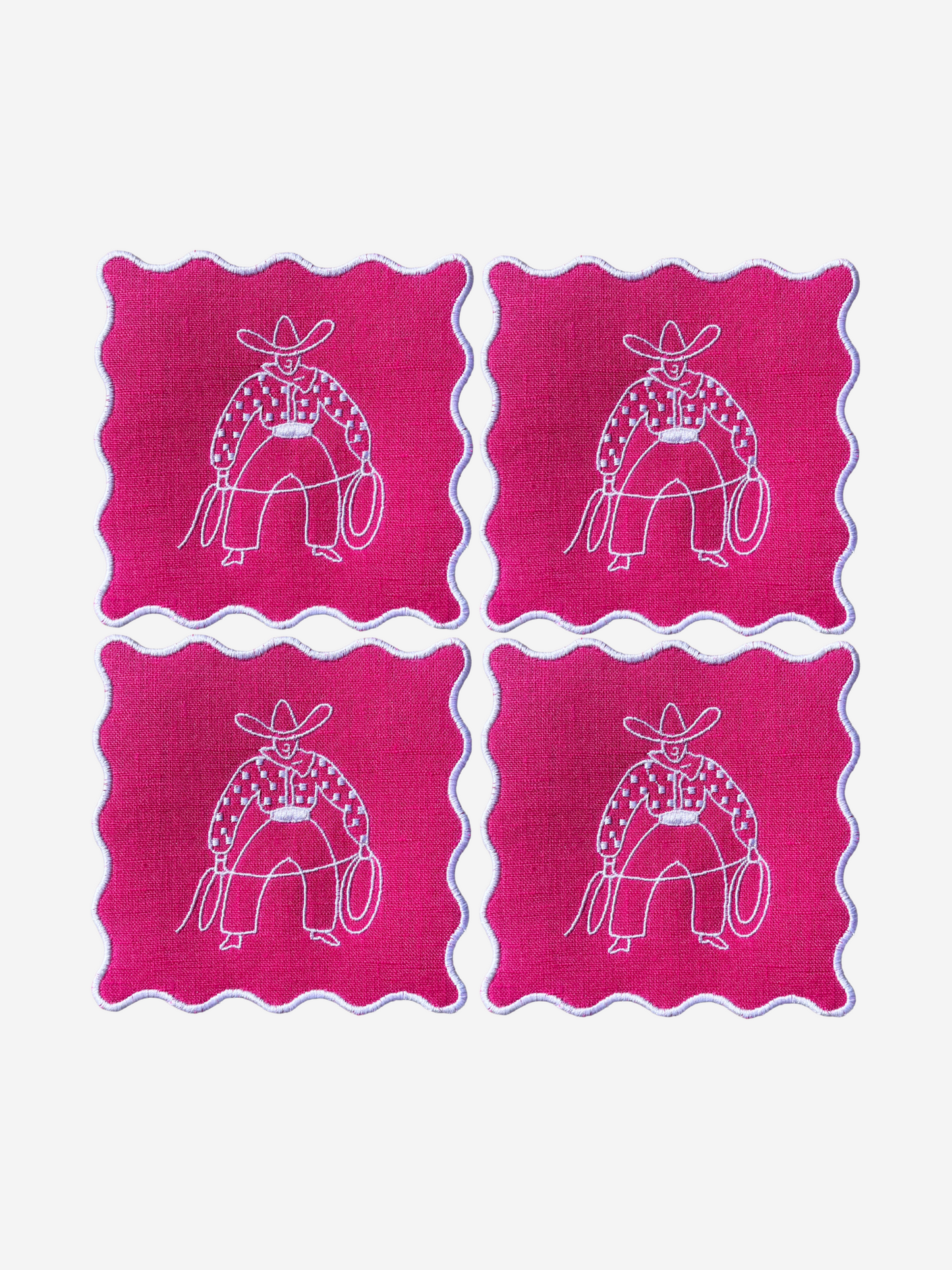 Pink Cowboy Cocktail Napkins